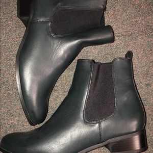 Black softmoc booties